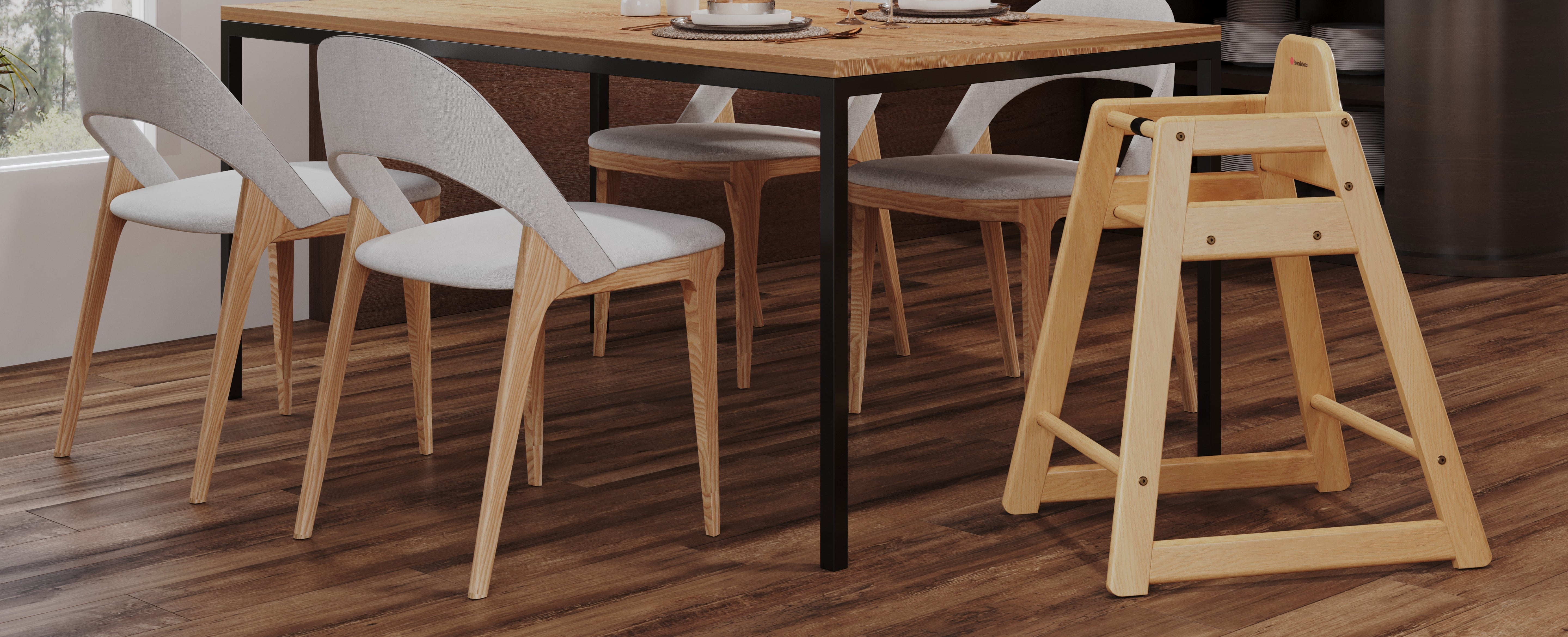Next Generation Wooden Baby Highchairs for Food Service