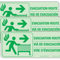 Evacuation Route Signs