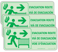 Evacuation Route Signs