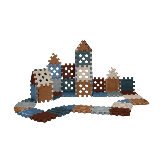 CarePlay® Oversized Waffle Grid Building Blocks - Nature Collection