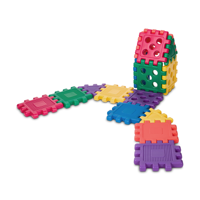 CarePlay® Oversized Waffle Grid Building Blocks
