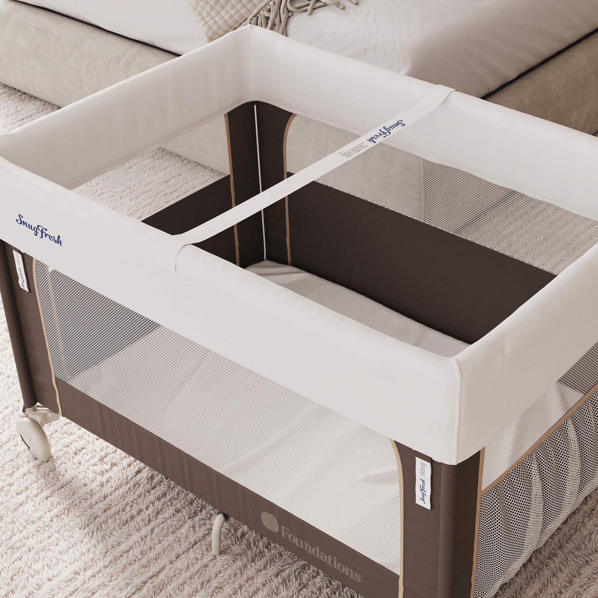 Foundations Elite Play Yard | Washable SnugFresh Cover