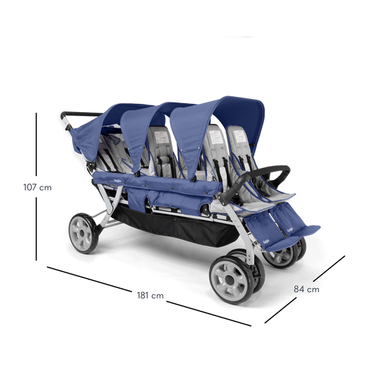 6 seater stroller wagon Gaggle Jamboree Folding 6-Seat Stroller