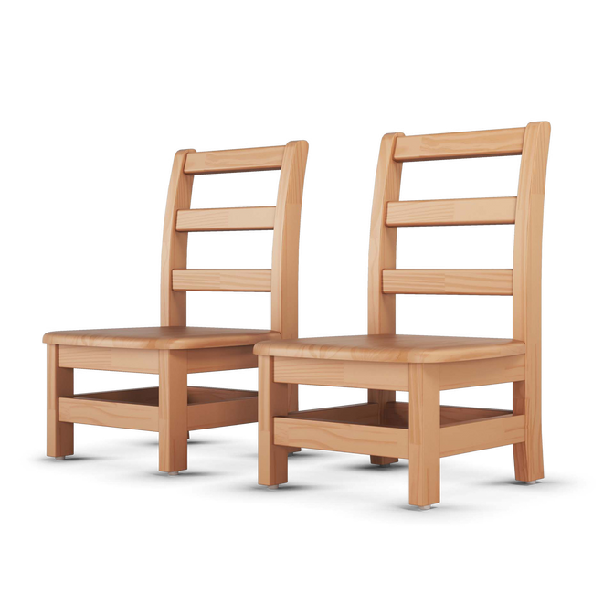 Little Scholars Kids School Chairs, 2pk