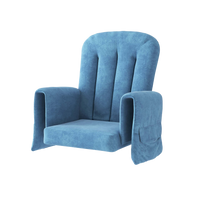 Replacement cushion for the SafeRocker glider chair in blue microfiber