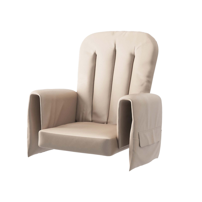 Replacement cushion for the SafeRocker glider chair in tan vinyl