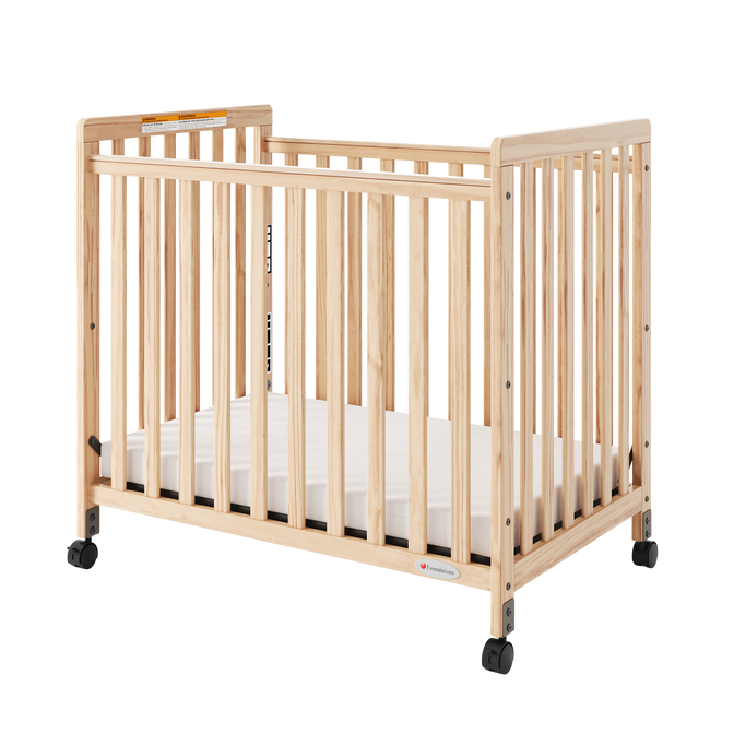 SafetyCraft Fixed-Side Compact Wood Crib