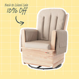 Glider Rocker: Tan Vinyl