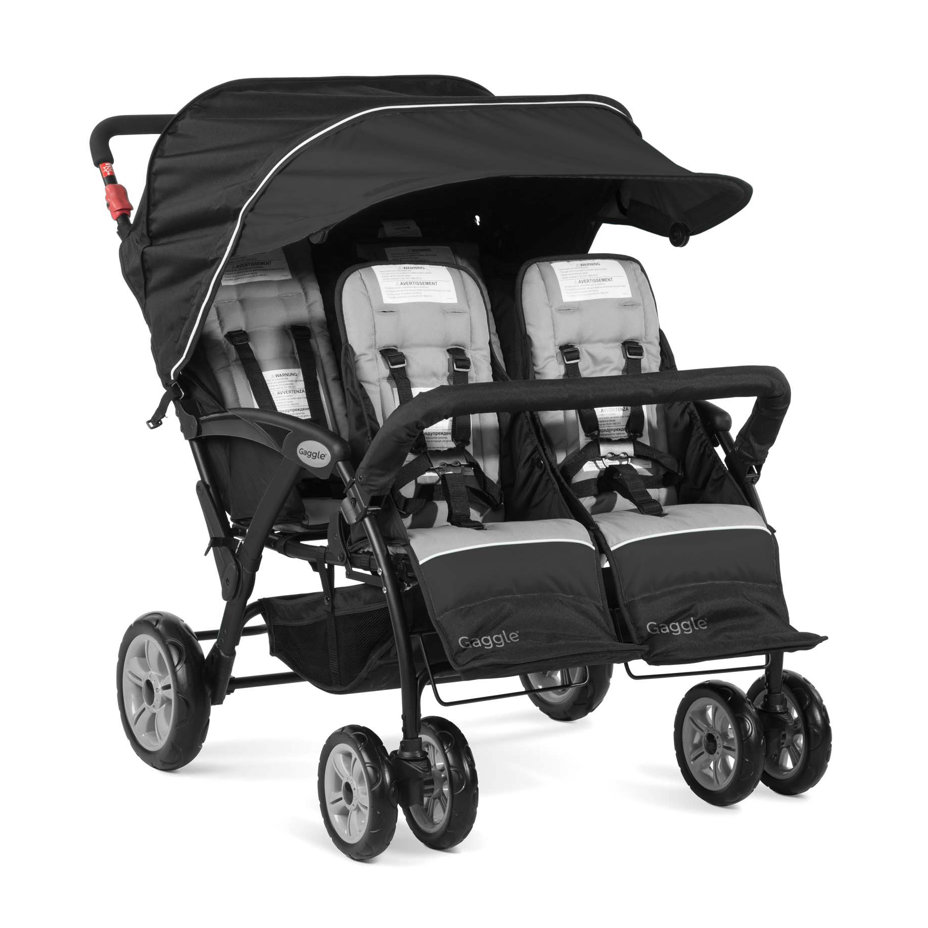 Compass Trio Triple Stroller Black