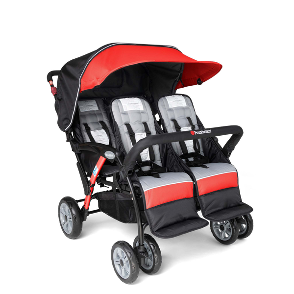 quadruple jogging stroller Foundations Quad Sport 4 Passenger Stroller
