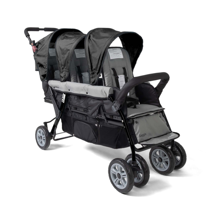 bebelove triple jogging stroller Compass Trio Triple Stroller Black