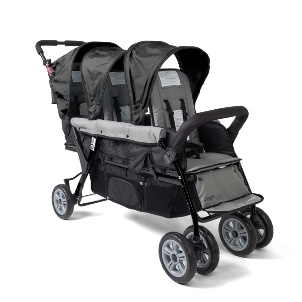 triple jogging stroller by safe tech strollers Compass Trio Triple Stroller Black