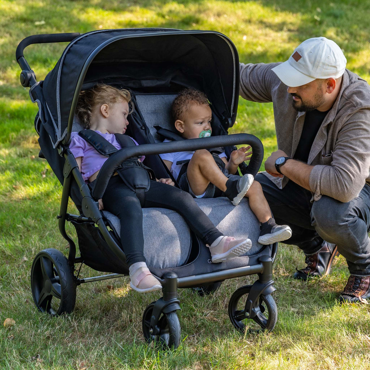 gb double stroller Gaggle Roadster Duo Compact Double Stroller